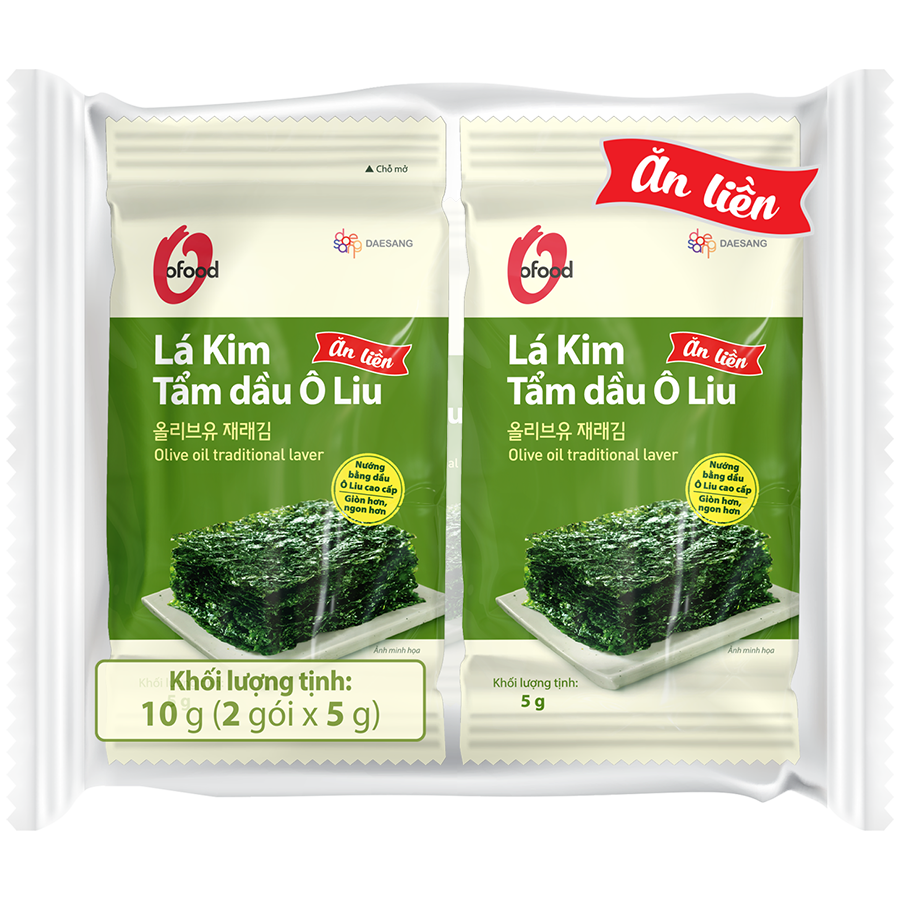 Lá kim tẩm dầu Oliu lốc 2