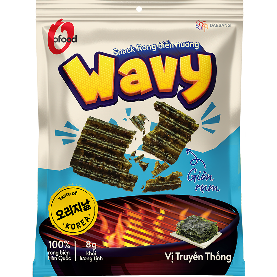 Snack rong biển nướng wavy vị truyền thống