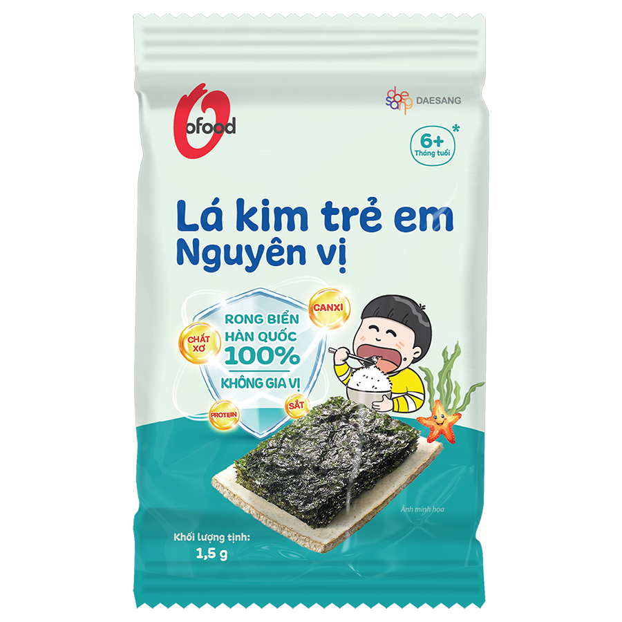 Lá kim trẻ em nguyên vị O'food